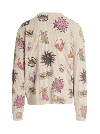 Shop Gcds 'surfing Weirdo' Sweater In Multicolor