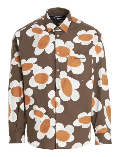 Shop Jacquemus 'le Chemise Simone' Shirt In Multicolor