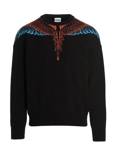 Shop Marcelo Burlon County Of Milan 'icon Wings' Sweater In Black