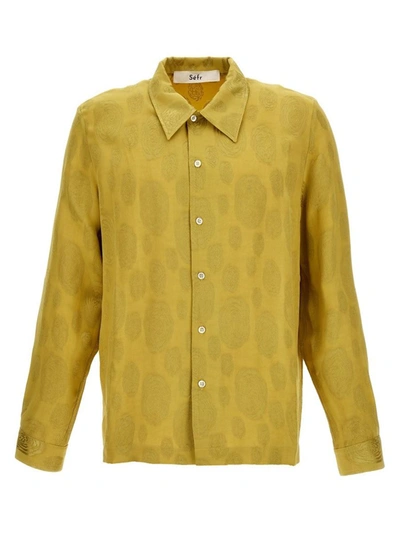 Shop Séfr 'ja'' Shirt In Yellow