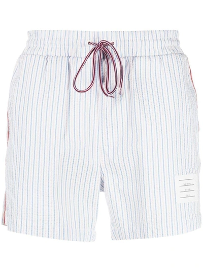 Shop Thom Browne Swimsuits In Blue
