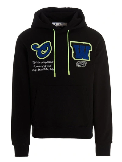 Off-white Vars Patch Hoodie In Black