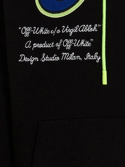 Off-white Vars Patch Hoodie In Black