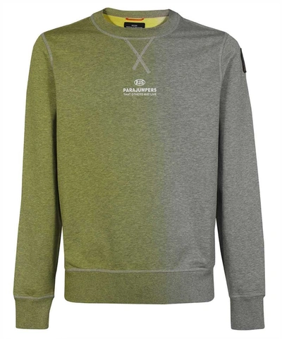 Shop Parajumpers Cotton Crew-neck Sweatshirt In Grey