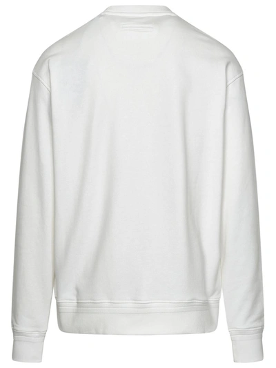 Shop Ermenegildo Zegna White Cotton Sweatshirt