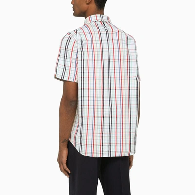 Shop Thom Browne Popline Check Motif Shirt In Multicolor
