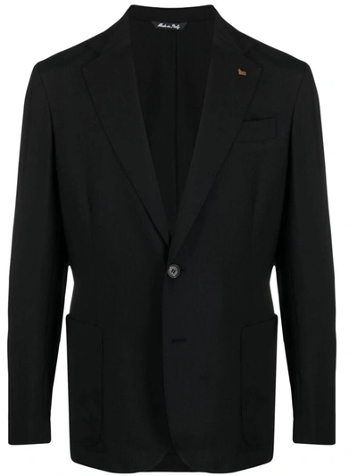Shop Colombo Single-breasted Cashmere Jacket In Black