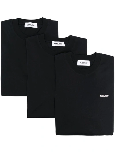 Shop Ambush Cotton Logo T-shirt In Black