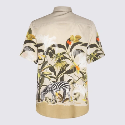 Shop Etro Multicolour Cotton Shirt In Beige