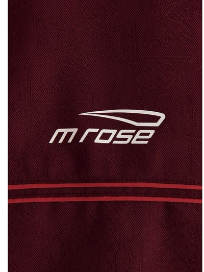 Shop Martine Rose Logo Print Jacket In Bordeaux