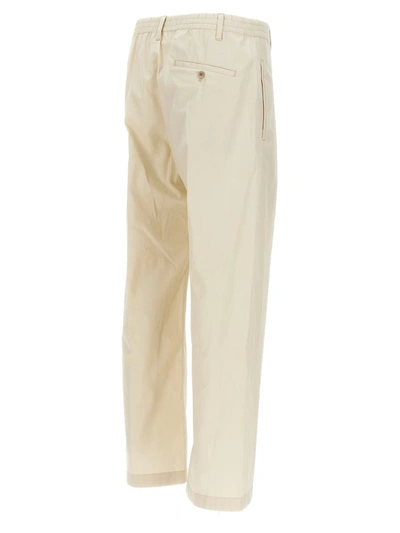 Shop Lemaire 'easy Pleated' Pants In White