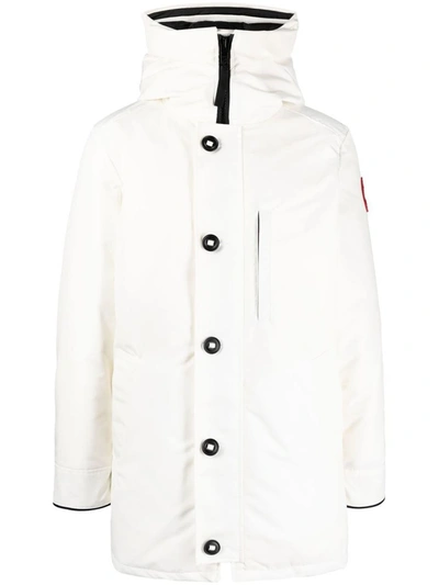 Shop Canada Goose - Padded Down Parka In Northstar White