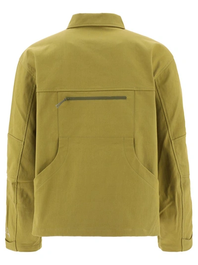 Shop Roa "zip-up" Overshirt Jacket In Green
