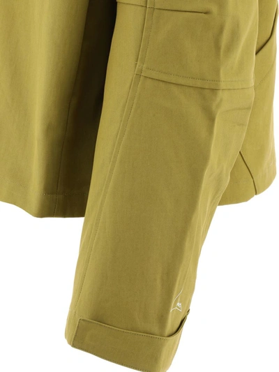 Shop Roa "zip-up" Overshirt Jacket In Green