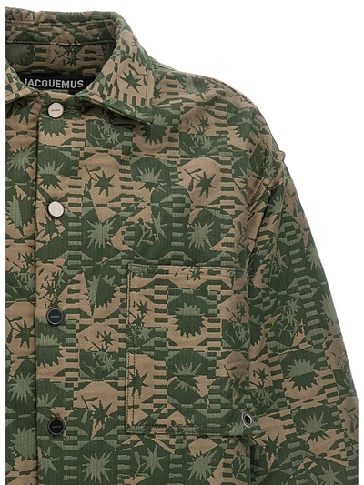 Shop Jacquemus 'banho' Overshirt In Green