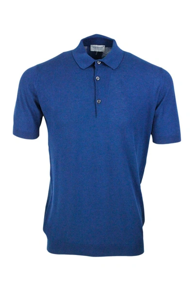 Shop John Smedley T-shirts And Polos In Blue