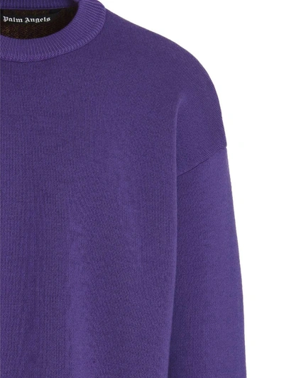 Shop Palm Angels 'palm' Sweater In Purple
