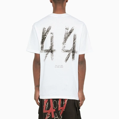 Shop 44 Label Group 44 Scar T-shirt In White