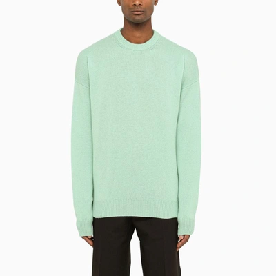 Shop Jil Sander Mint Crew Neck Sweater In Green