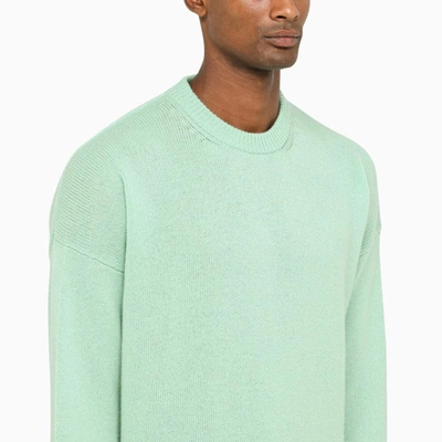 Shop Jil Sander Mint Crew Neck Sweater In Green