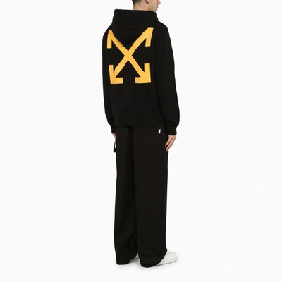 Off-white Fw21 Pattern Alphabet Printing Drawstring Pullover Version Black