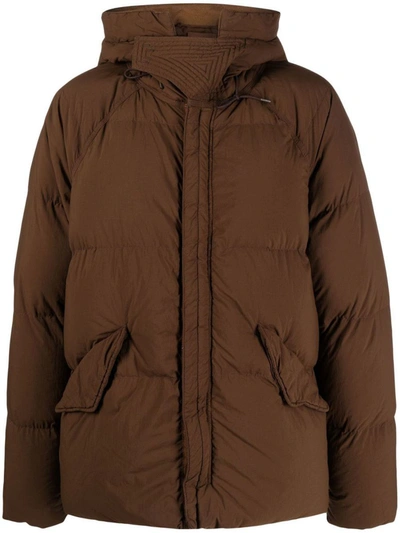 Shop Ten C Artic Down Parka In Brown