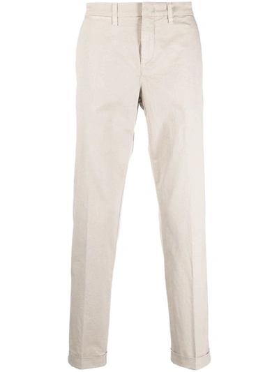 Shop Fay Pants With Logo In Beige