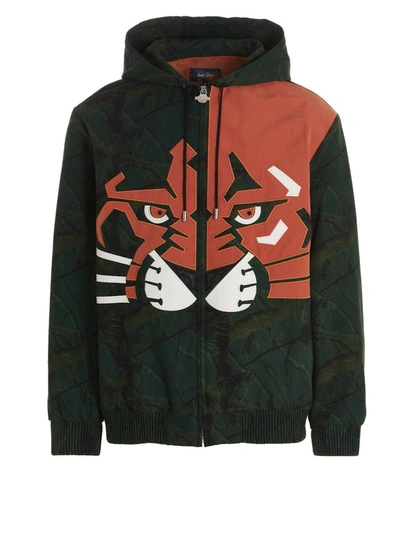 Shop Just Don Hooded Jacket In Multicolor