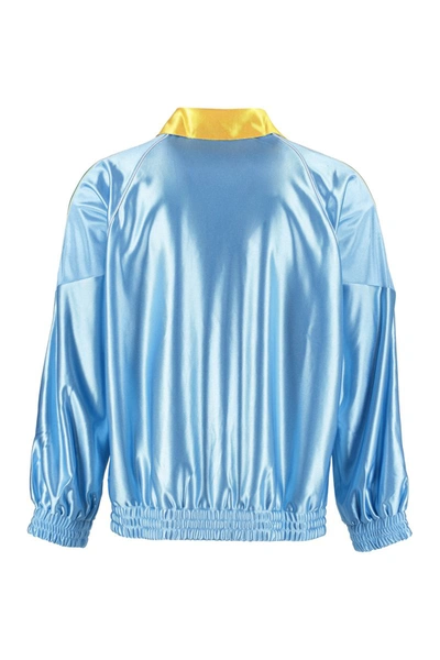 Shop Gucci Jersey Sweatshirt In Blue