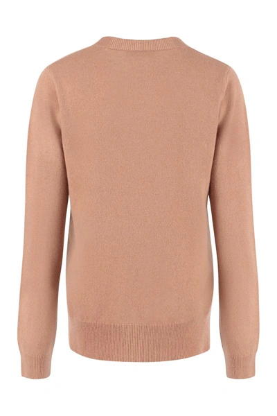 Shop Max Mara Bimba Crew-neck Cashmere Sweater In Pink