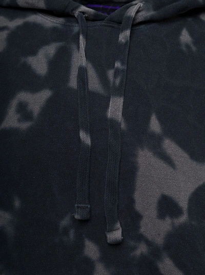 Shop Needles 'five Cuts' Grey Patchwork Tie-dye Hooded Sweatshirt Man