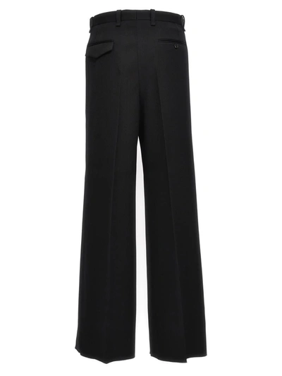 Shop Lanvin Pants With Front Pleats In Black