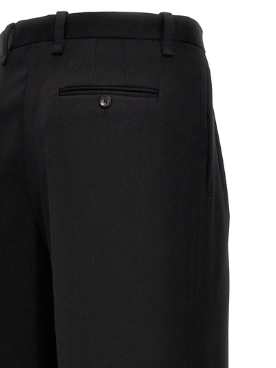 Shop Lanvin Pants With Front Pleats In Black