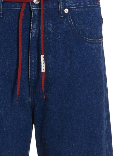 Shop Marni Wide Leg Jeans In Blue