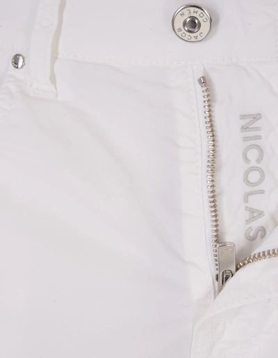 Shop Jacob Cohen Nicolas Bermuda Shorts In White