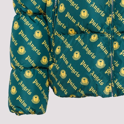 Shop Moncler Genius X Palm Angels  Thompson Jacket Wintercoat In Nude &amp; Neutrals