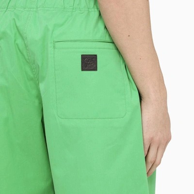 Shop Kenzo Belted Shorts In Green