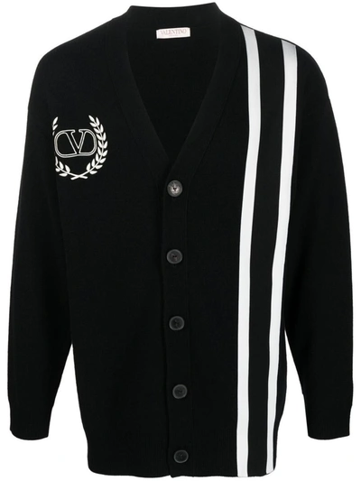 Shop Valentino Cardigan Clothing In Black