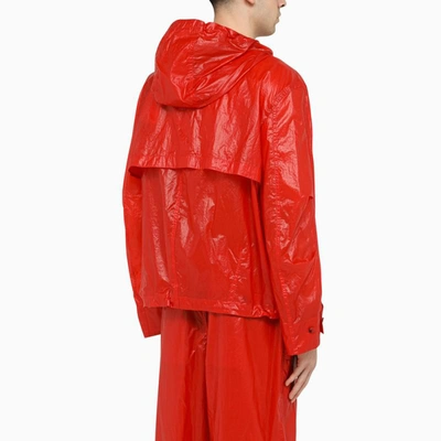 Shop Ferragamo Lightweight Nylon Jacket In Red