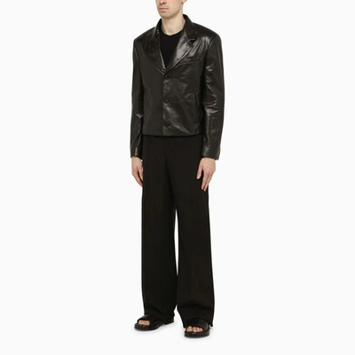 Shop Ferragamo Single-breasted Jacket In Black