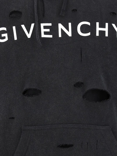 Shop Givenchy Sweatshirts In Faded Black