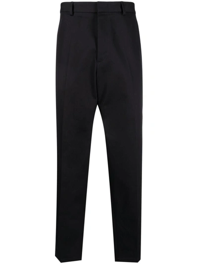 Shop Jil Sander Low-rise Chino Trousers In Blue