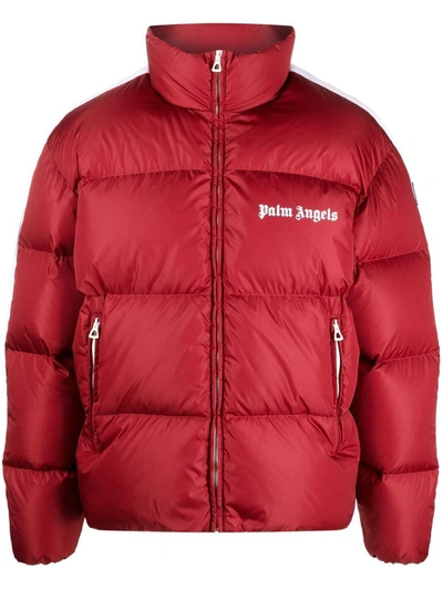 Shop Palm Angels Jackets In Red/white
