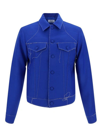 Off-white Alien Face Jacket In Blue No Color