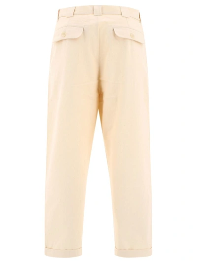 Adish Off-white Sukkar Trousers In Beige