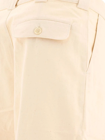 Adish Off-white Sukkar Trousers In Beige