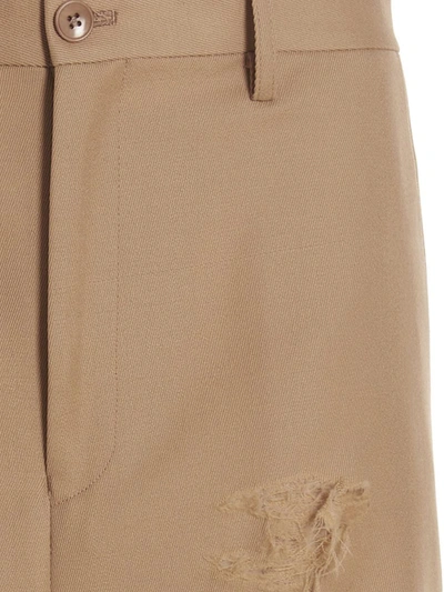 Doublet Destroyed Wide Trousers In Beige | ModeSens