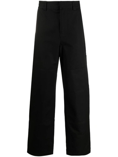 Shop Off-white Diagonal Pocket Carpenter Pants In Black