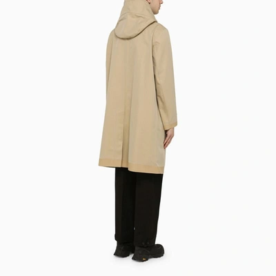 Shop Burberry Parka In Doubled In Beige