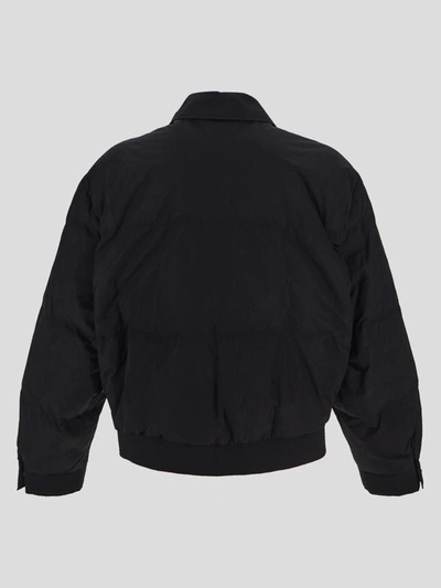 Shop Versace Medusa Blouson Puffer Jacket In Black